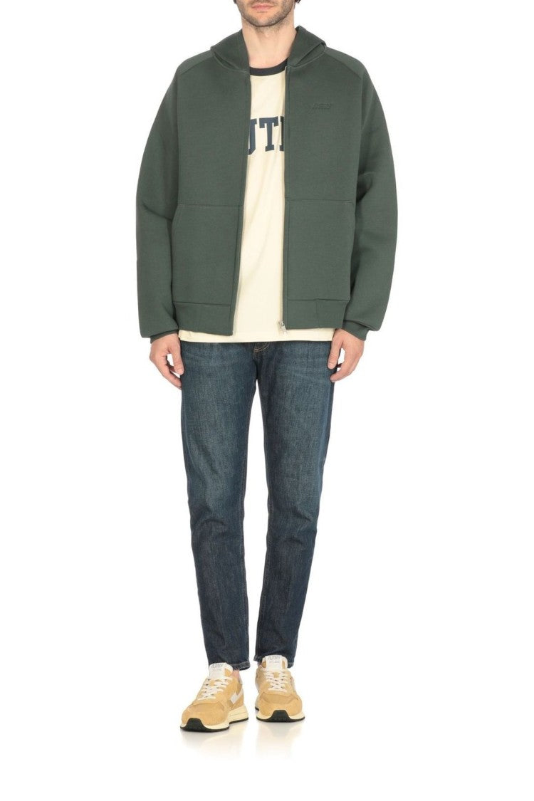 Autry Textured Suede And Leather Low-Top Sneakers