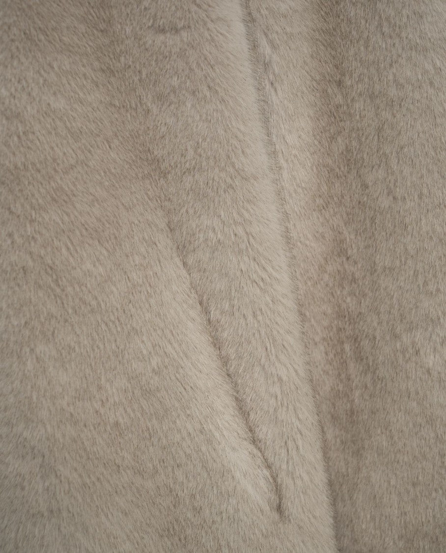 Bully Oversized Synthetic Fur Coat With Hood