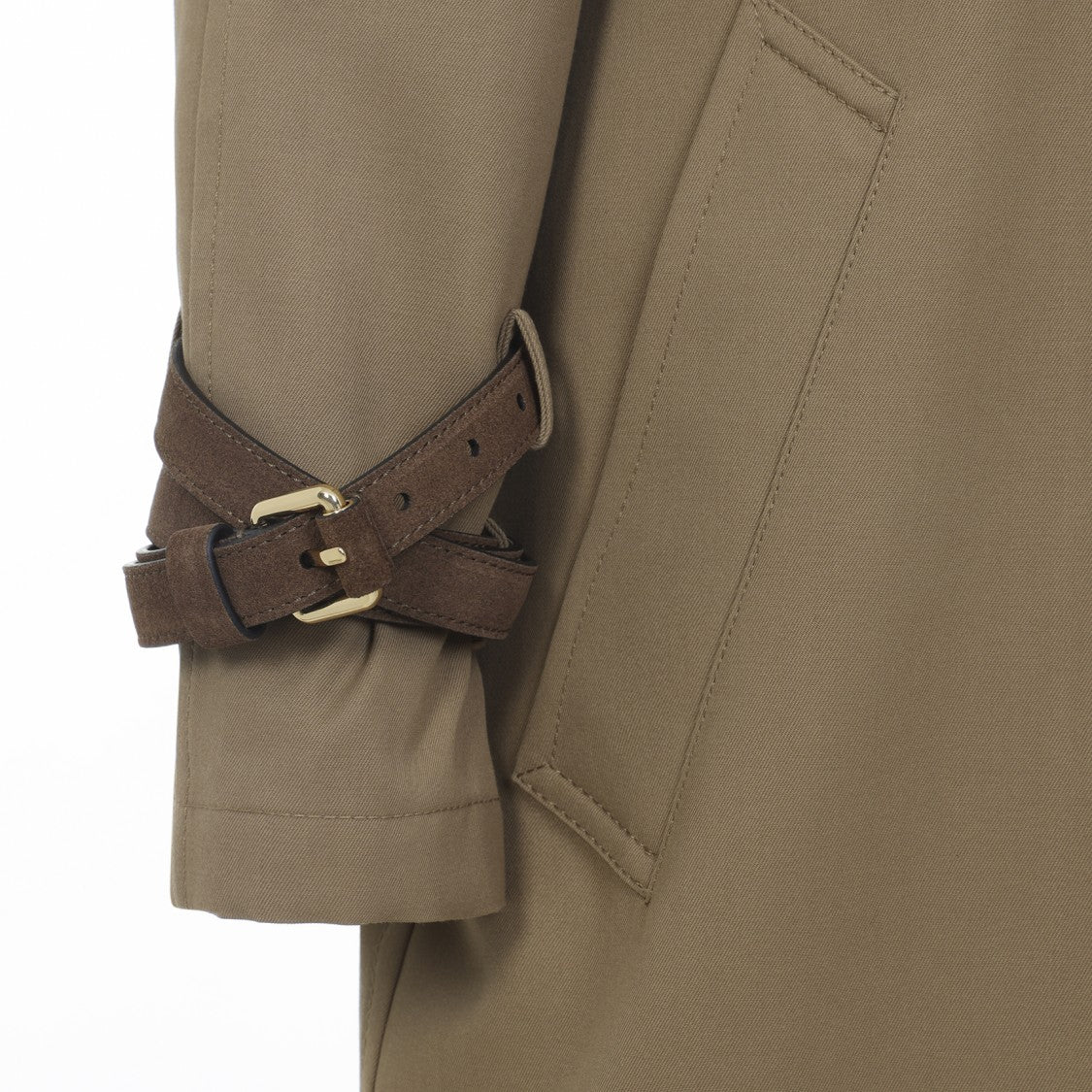 Moschino Brown Midi Trench Coat