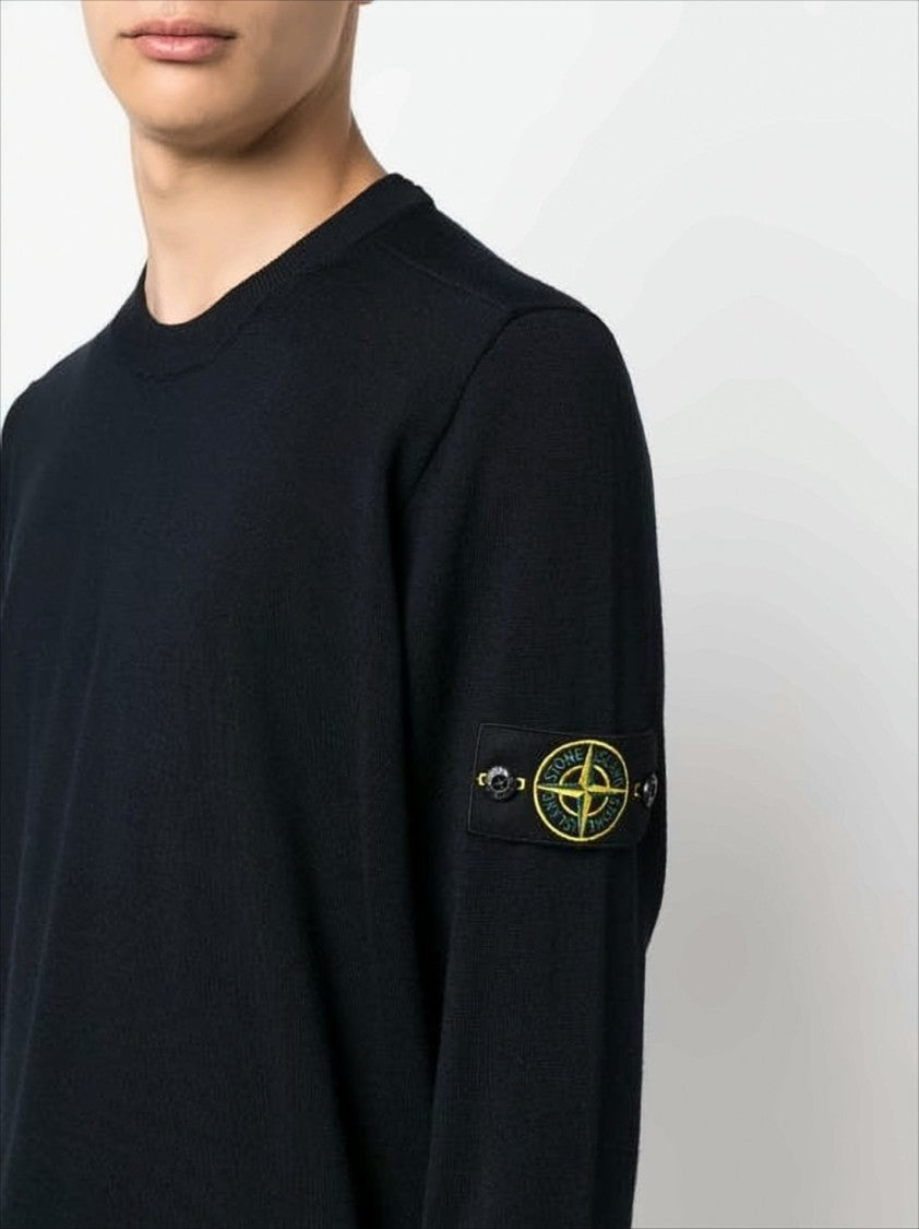 Stone Island Crew Neck Knit Sweater