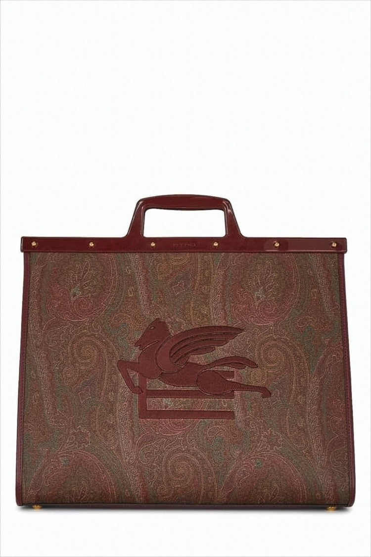 Etro Structured Paisley Tote Bag