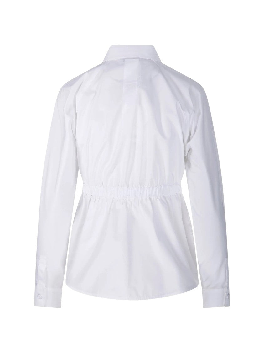 Max Mara White Tazzina Long-Sleeve Cotton Shirt