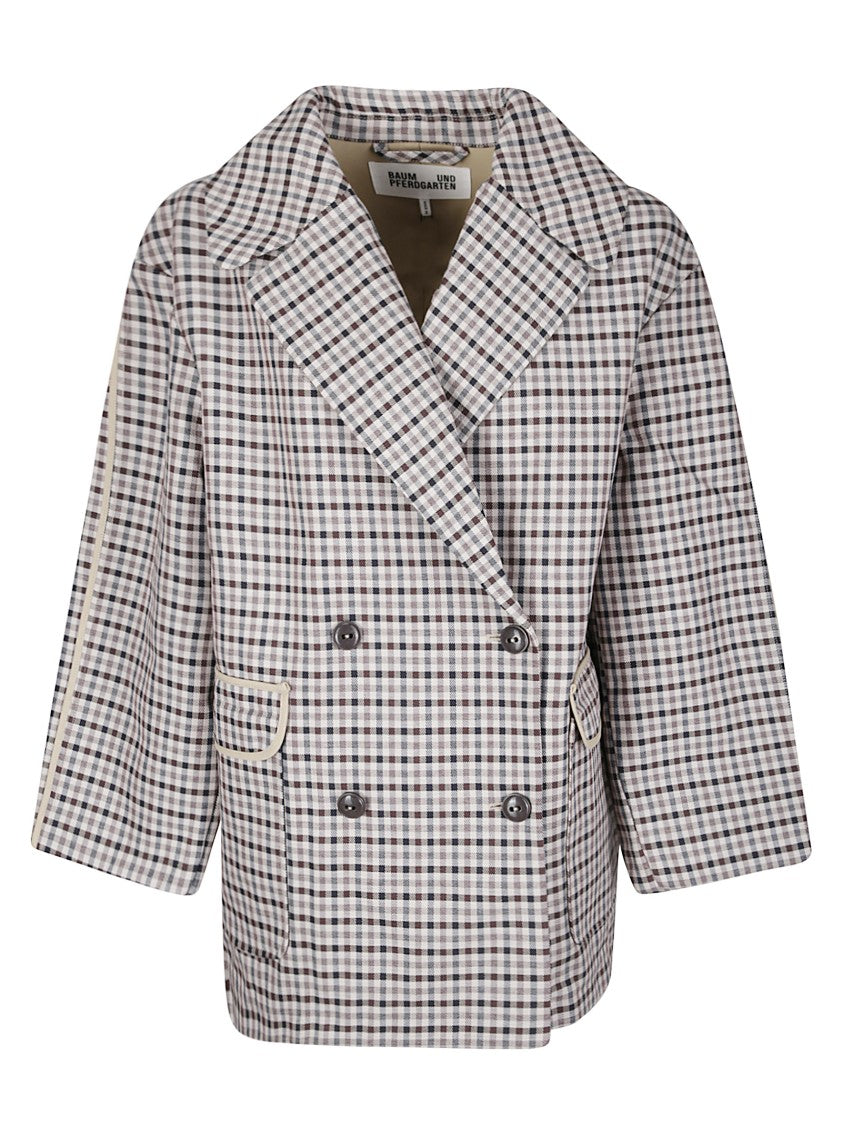 Baum Und Perdgarten Oversized Double-Breasted Jacket With Wide Collar