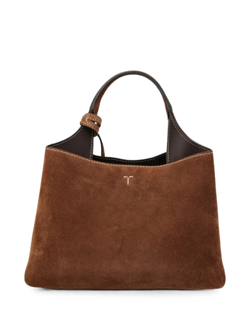 Tod's Small Structured Suede Handbag With Adjustable Strap