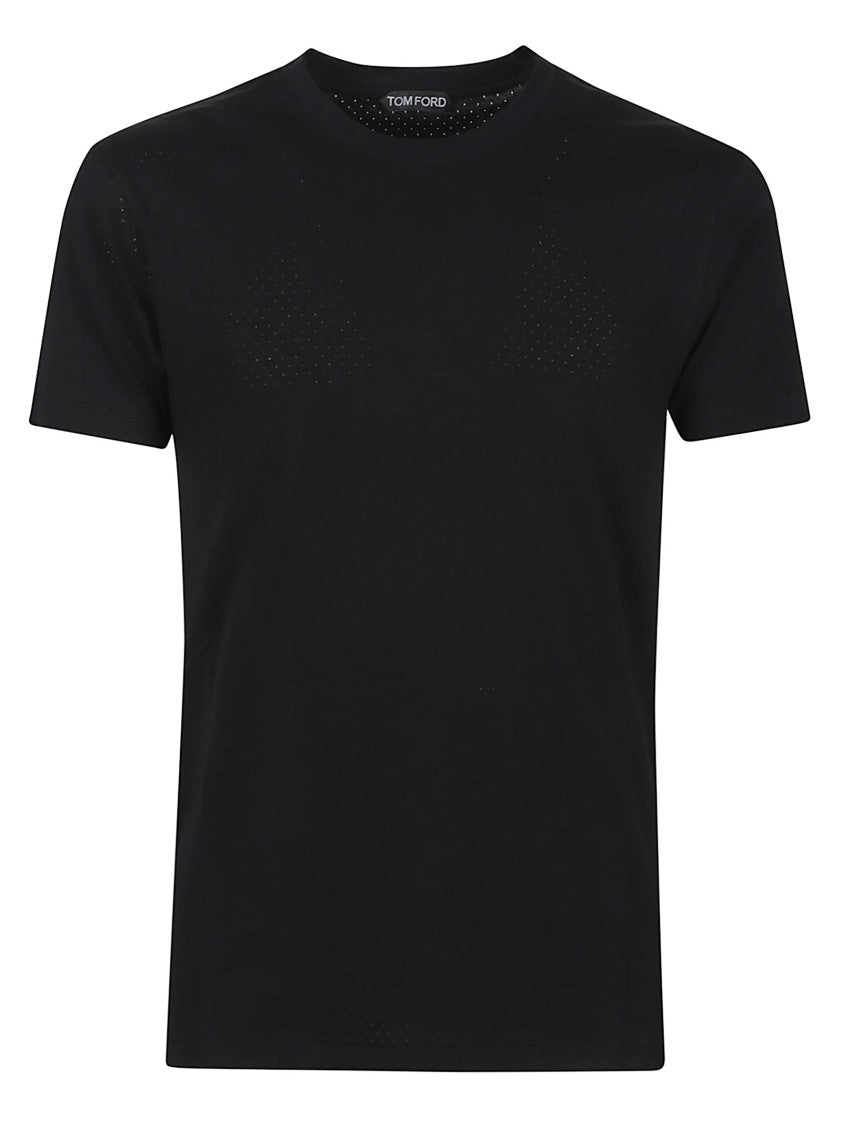 Tom Ford Black Short-Sleeve Cotton T-Shirt