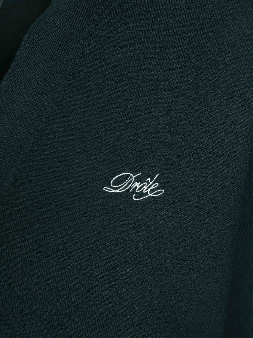 Drôle De Monsieur Finely Knit Deep V-Neck Cardigan