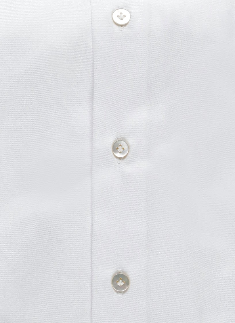 Borriello White Classic Collar Cotton Shirt
