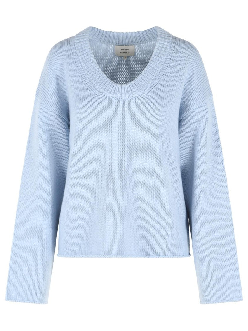 Loulou De Saison 'Derry' Light Blue Cashmere Sweater