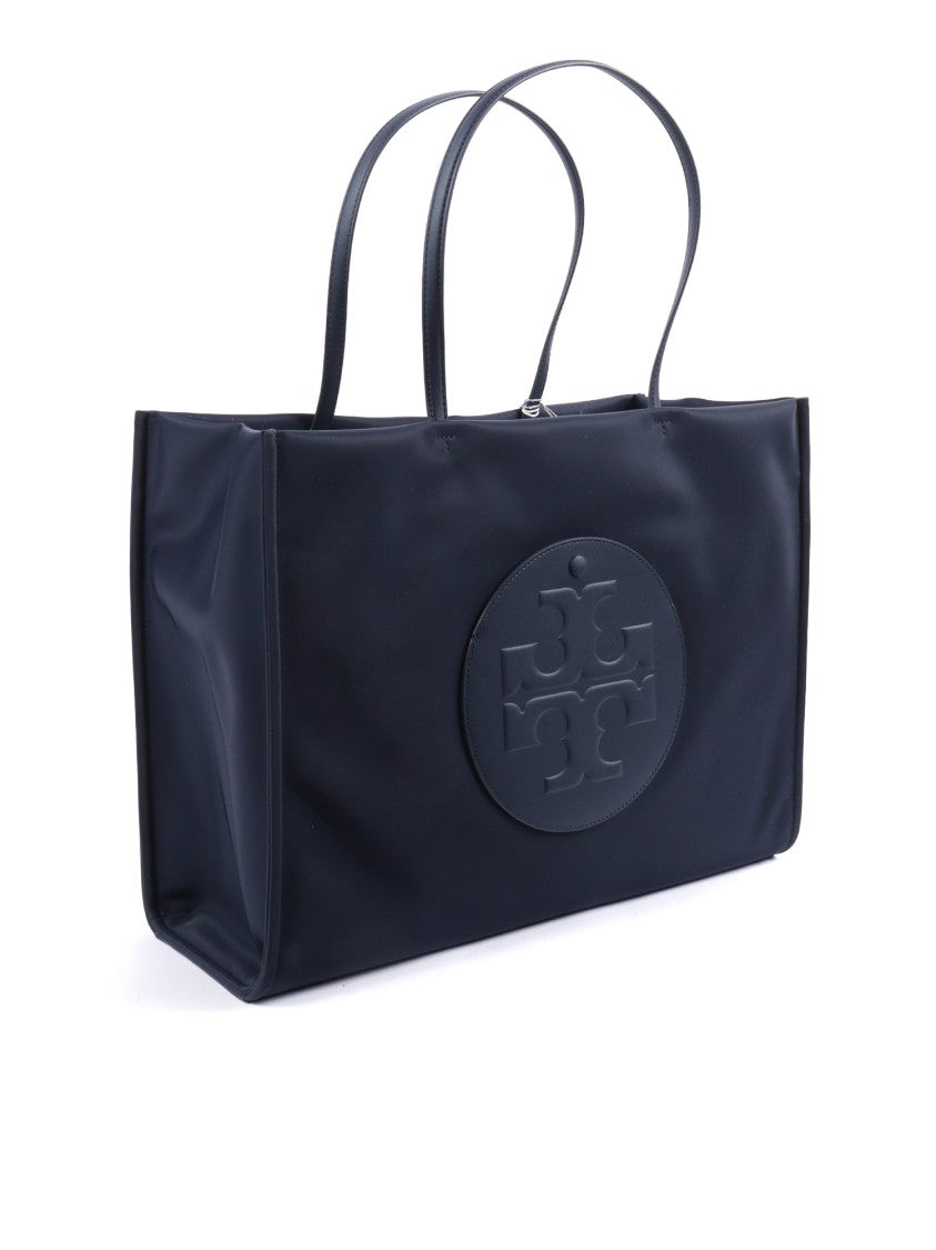 Tory Burch Black Ella Minimalist Polyamide Tote Bag