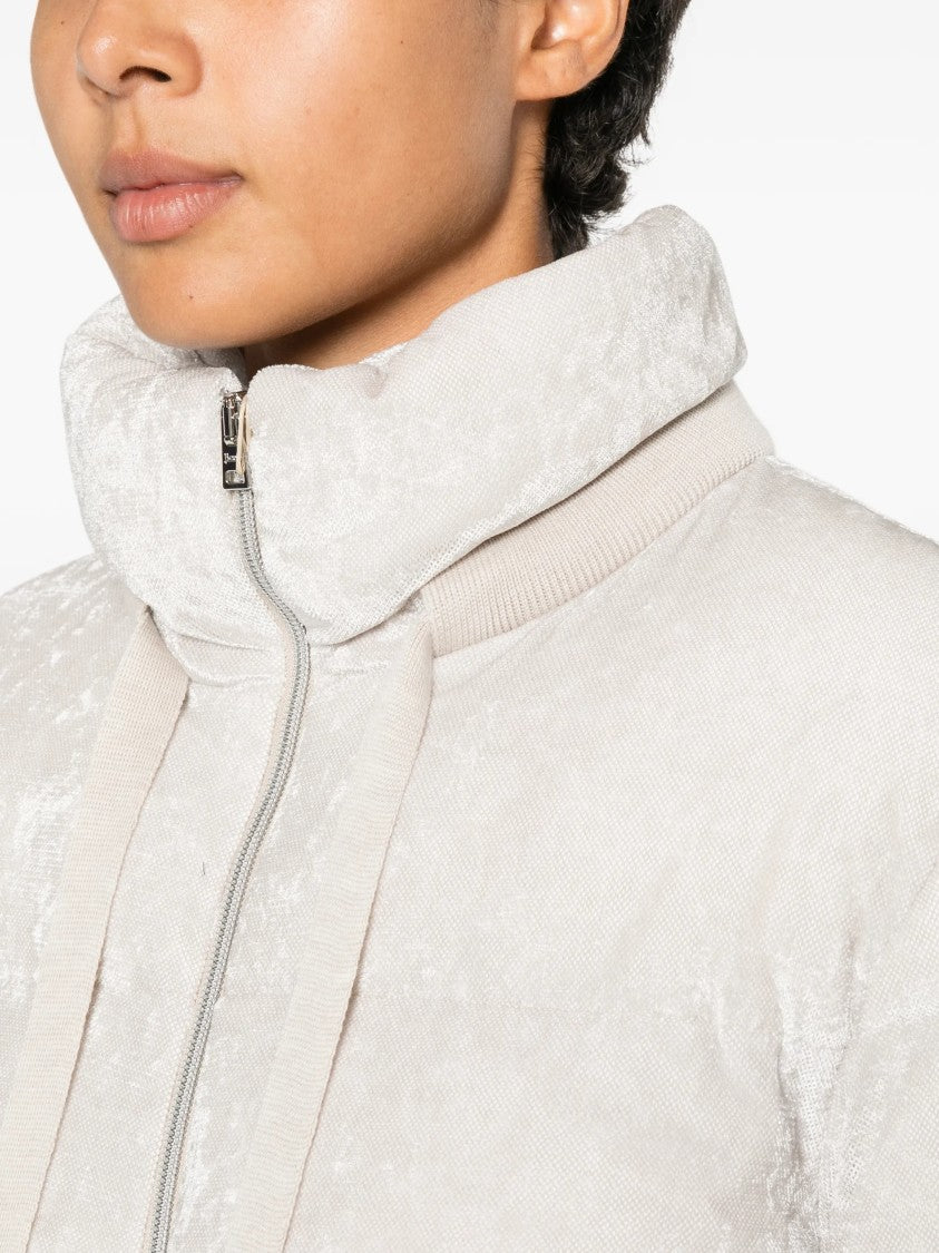 Herno Textured Pattern Boxy Silhouette Down Jacket