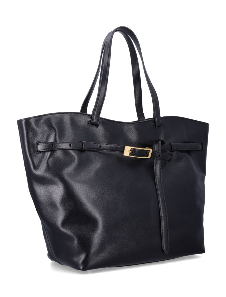 Anine Bing Elly Tote Small Leather Tote Bag
