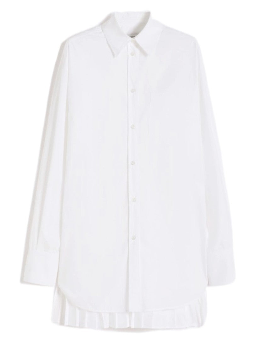 Max Mara White Oversized Pleated Back Shirt