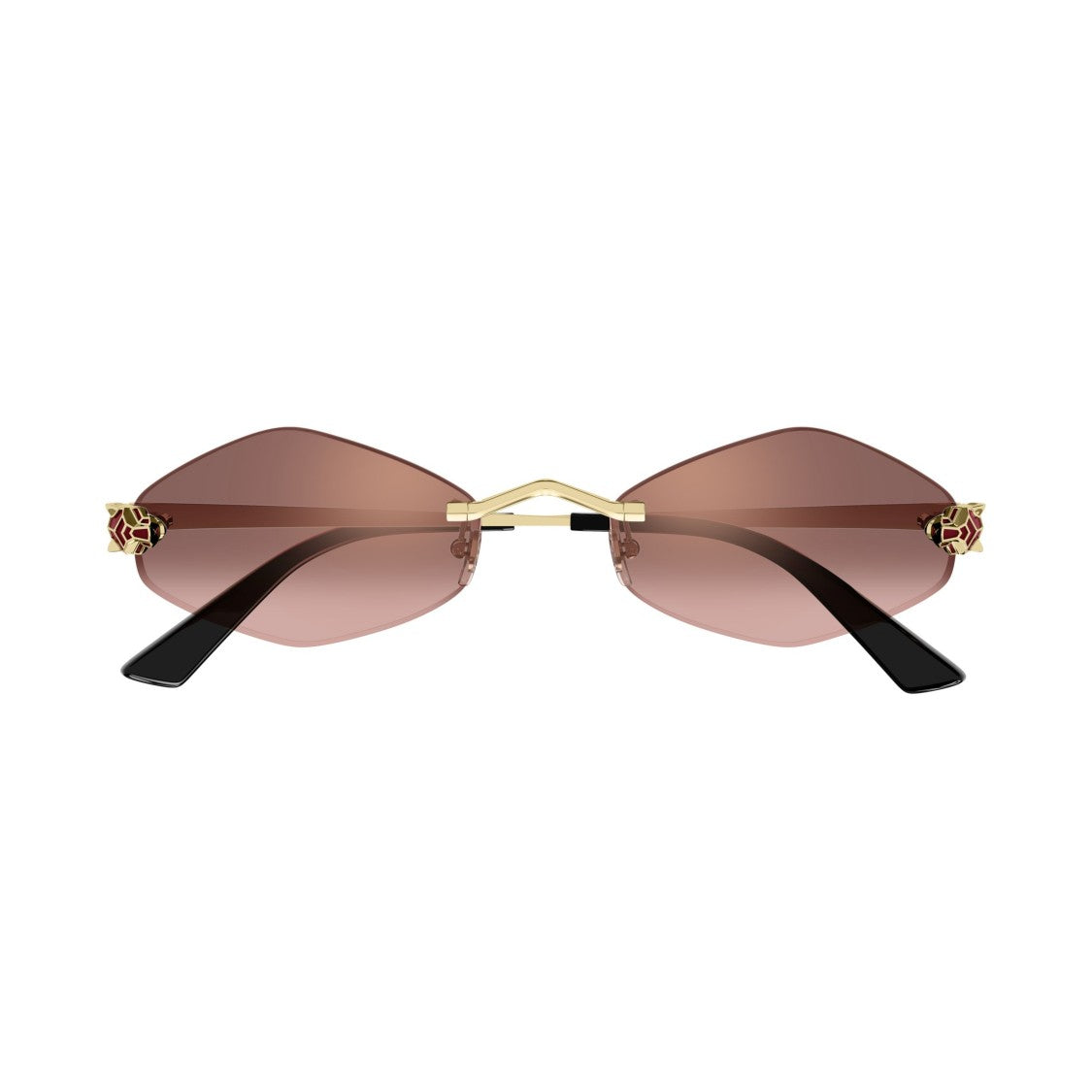 Cartier Rimless Sunglasses With Distinctive Panther Motif