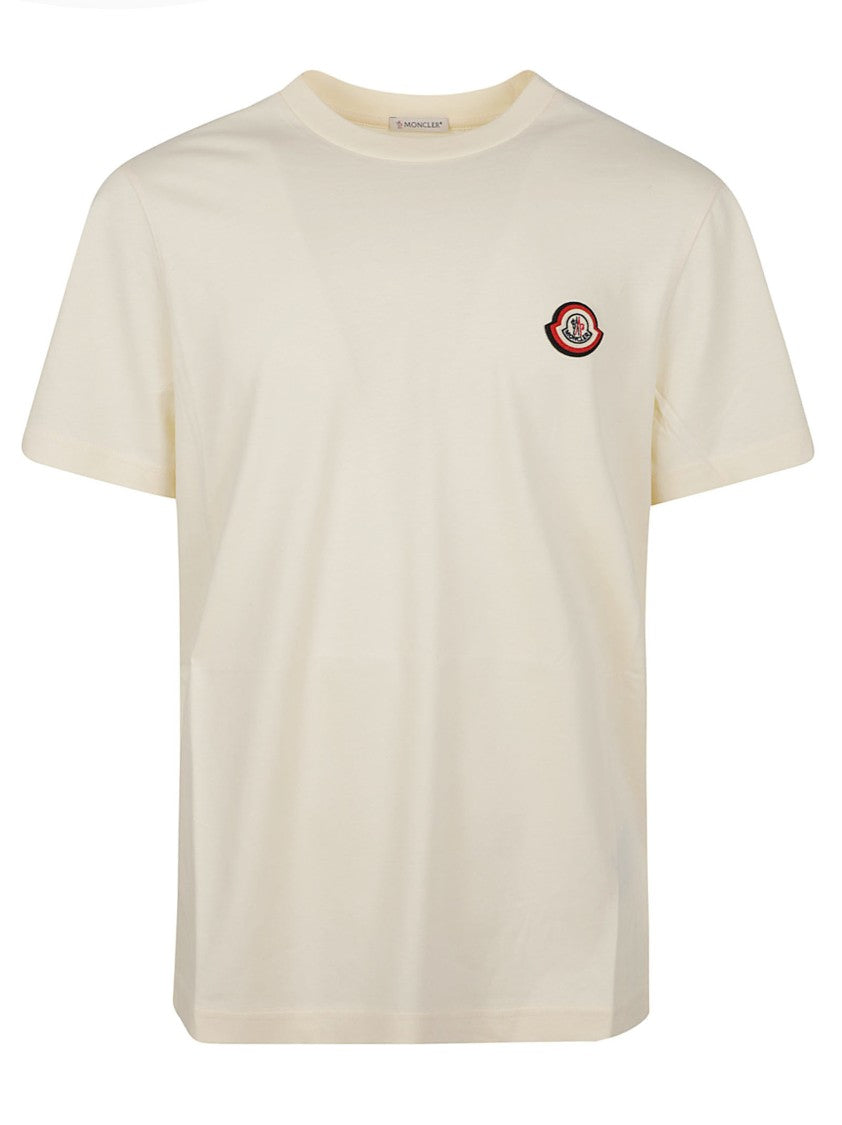 Moncler Relaxed-Fit Logo Patch Crewneck Cotton T-Shirt