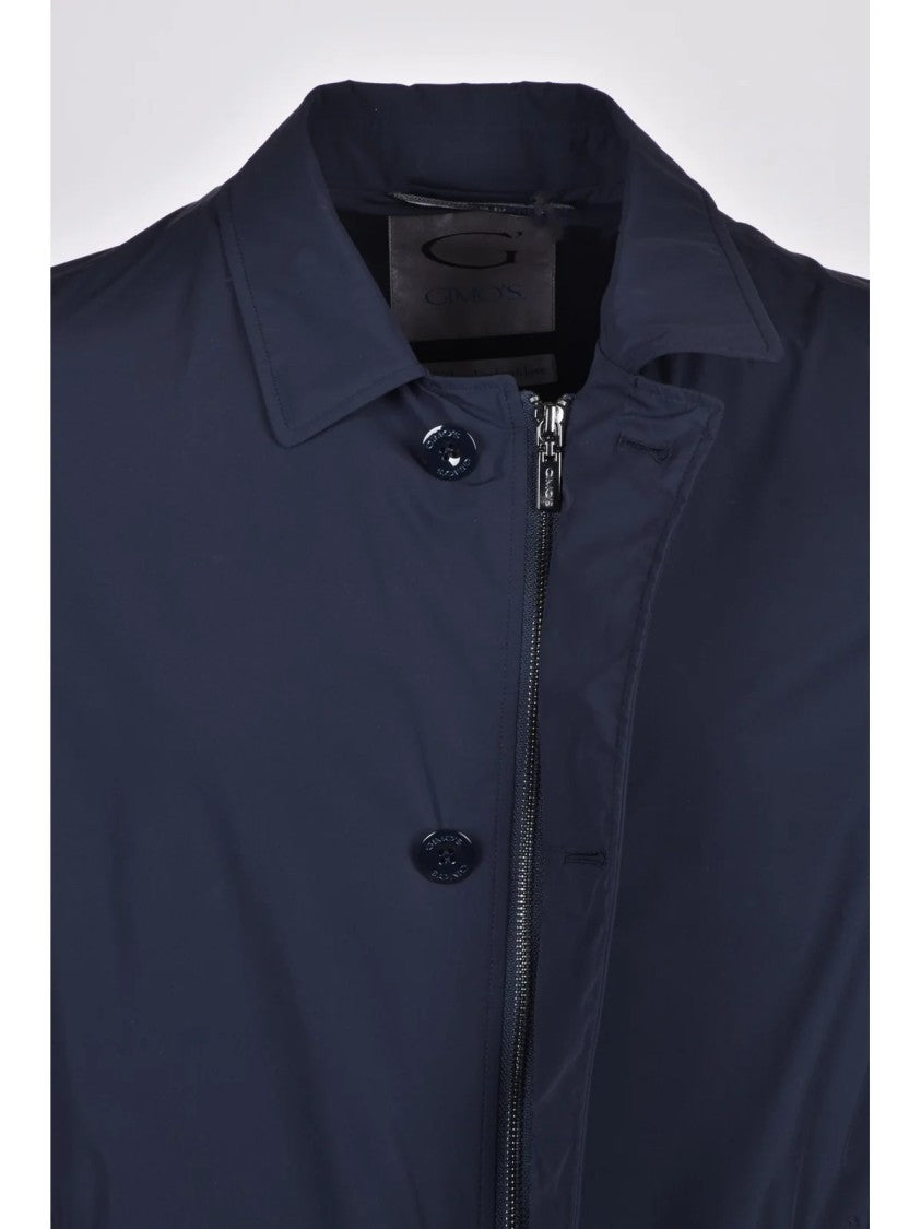 Gimo S Nylon Spandex Short Trench Coat