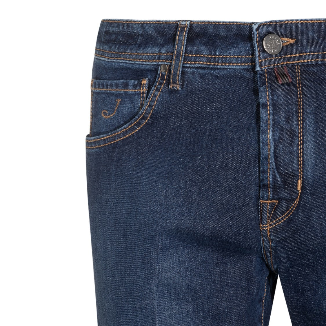 Jacob Cohen Straight-Leg Jeans With Contrast Stitching And Worn-In Finish