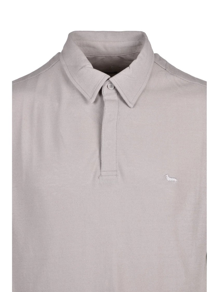 Harmont&Blaine Beige Classic Collar Cotton Polo Shirt
