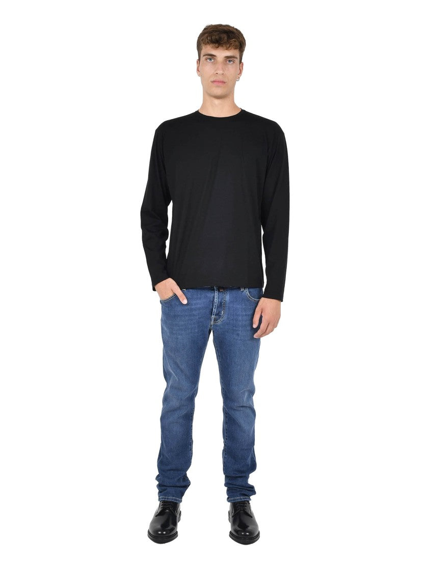 Low Brand Regular-Fit Long-Sleeved Wool Crewneck