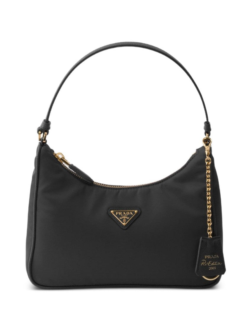 Prada Black Rectangular Recycled Polyamide Shoulder Bag