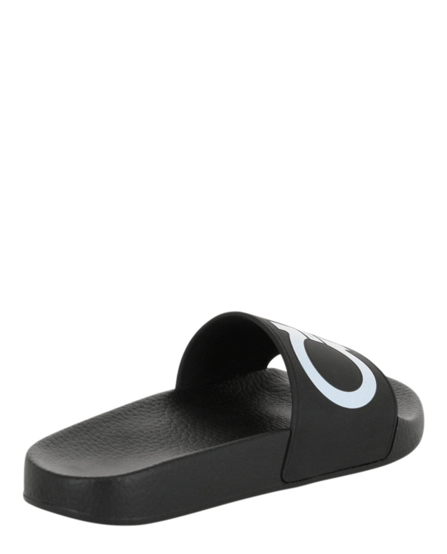 Ferragamo Groovy Dual Gancini Slides