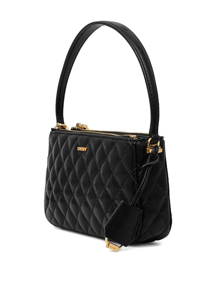 Dkny Quilted Cow Leather Crossbody Bag With Gold-Tone Hardware