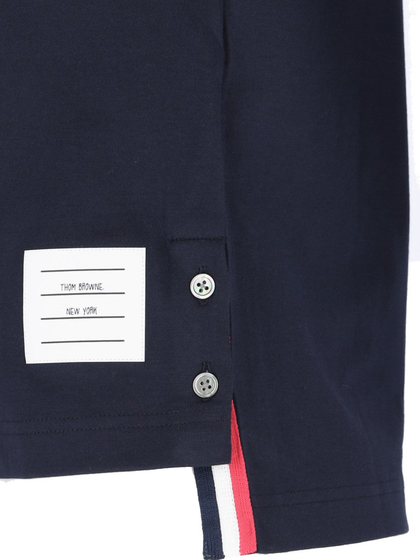 Thom Browne "Rwb-Stripe" T-Shirt – Navy