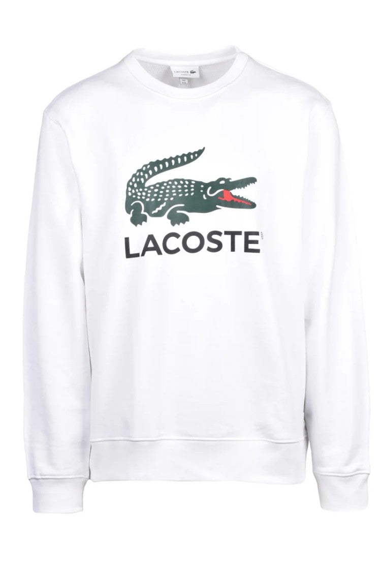 Lacoste Cotton Sweatshirt - White