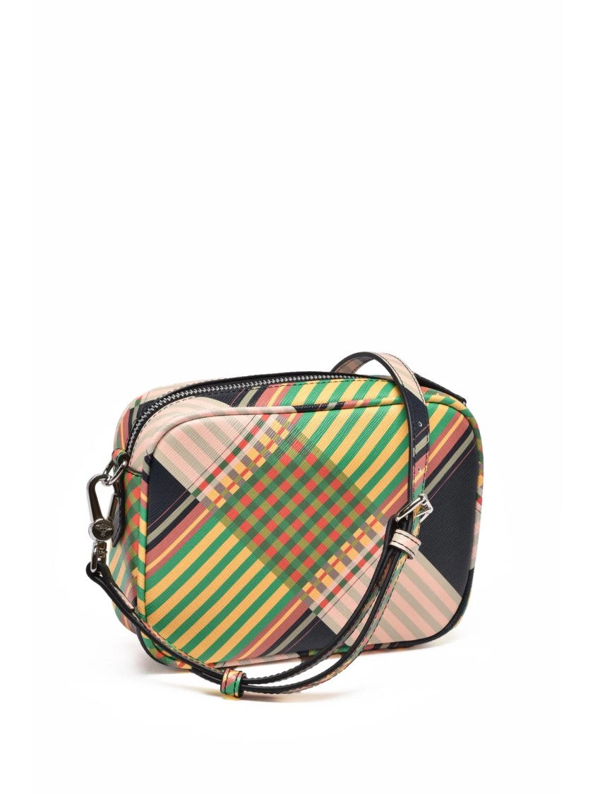 Vivienne Westwood Multicolor Polyurethane Plaid Camera Bag