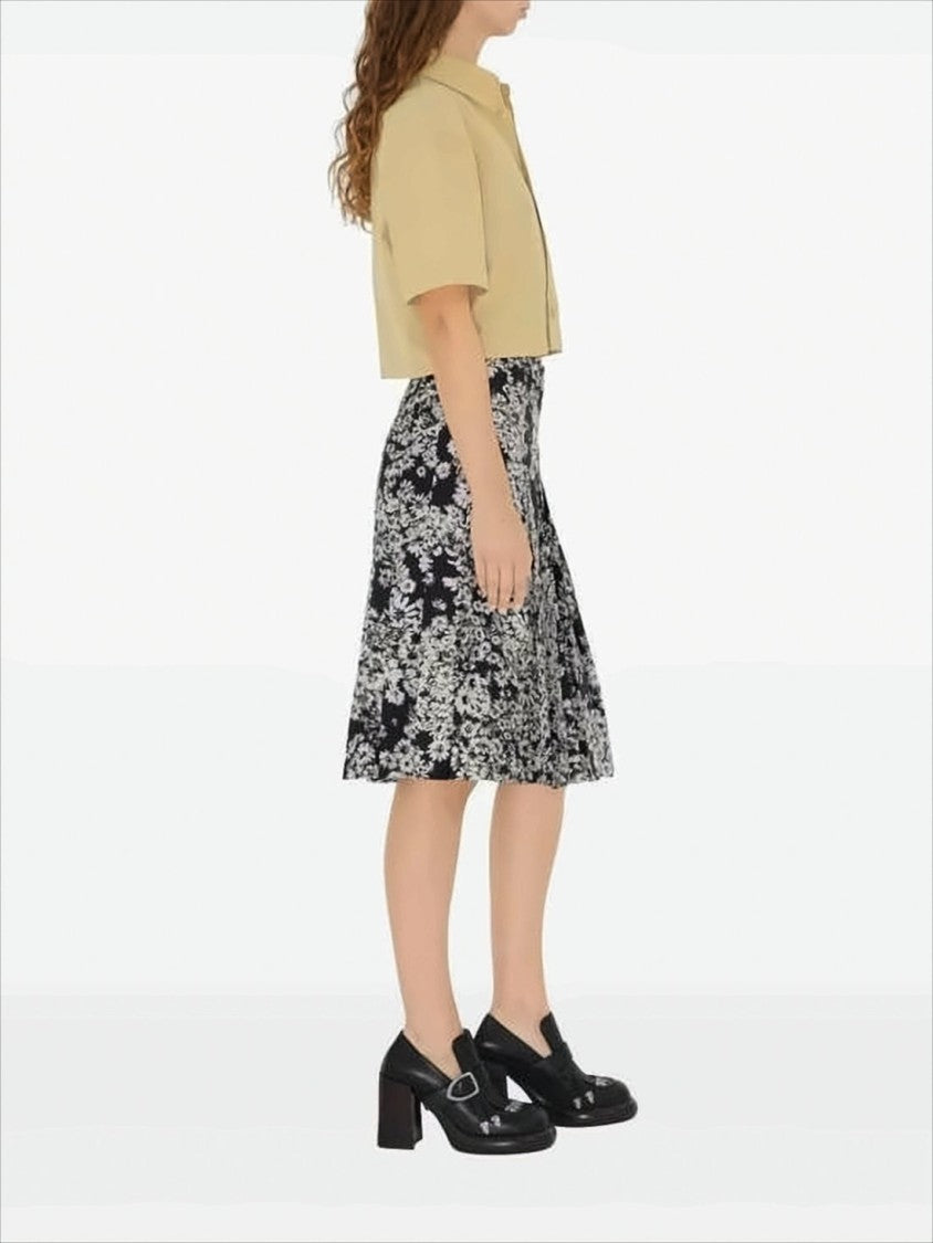 Burberry Cropped Short-Sleeved Shirt With Classic Collar