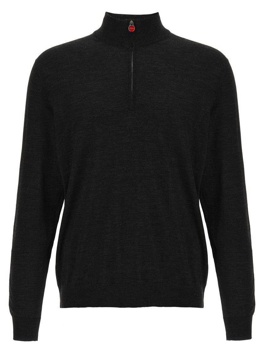 Kiton Half-Zip Wool Sweater