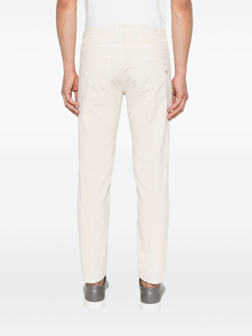 Dondup Ivory Slim-Fit Jeans With Classic Five-Pocket Design
