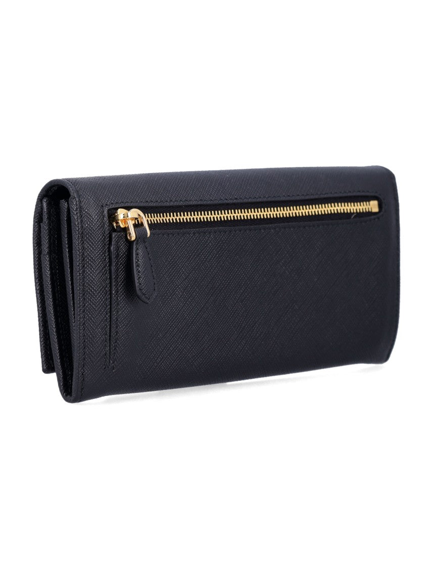 Prada The Saffiano Leather Continental Wallet