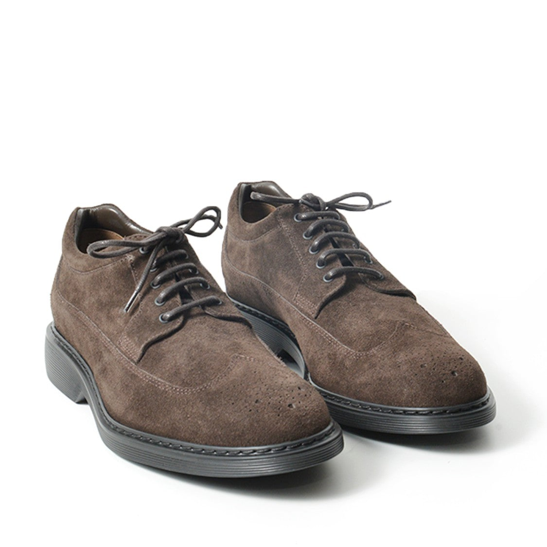 Hogan Brown Suede Derby Shoes