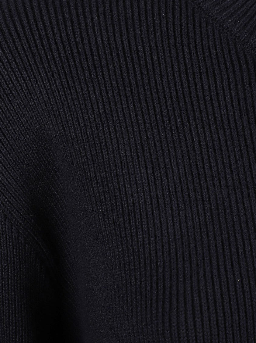 Golden Goose Ribbed Blue Long Sleeve T-Shirt