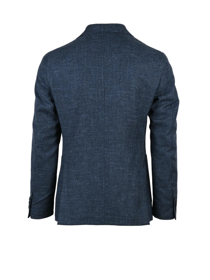 L.B.M. 1911 Blue Wool Cotton Linen Jacket