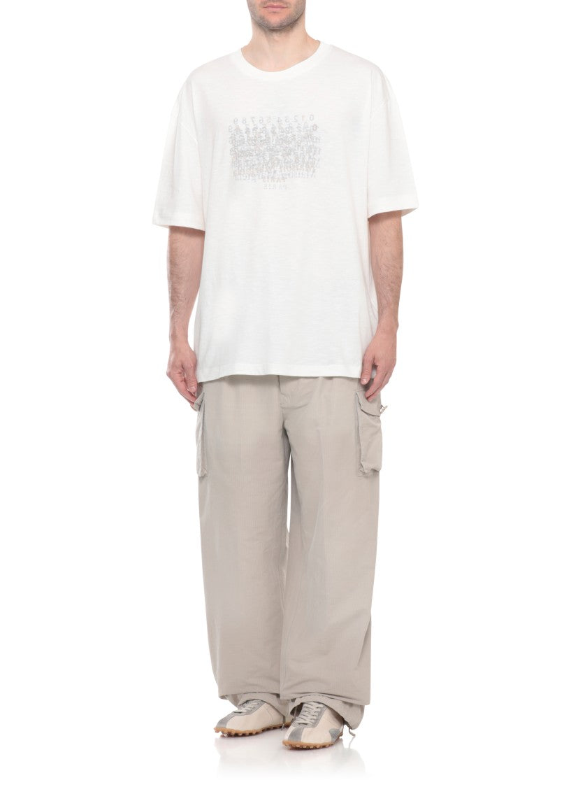 Maison Margiela White Four Stitches Cotton T-Shirt