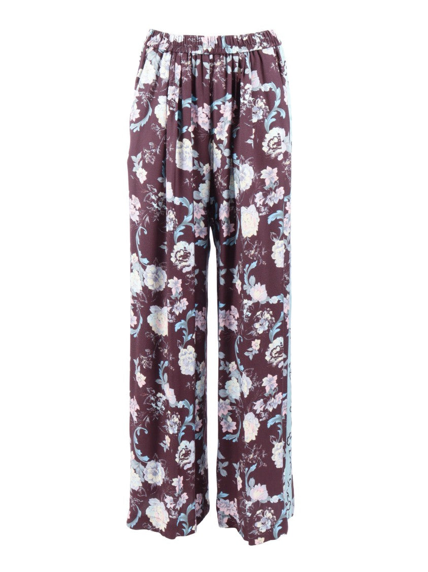 Forte Forte Peonia My Love Jacquard Wide-Leg Pants