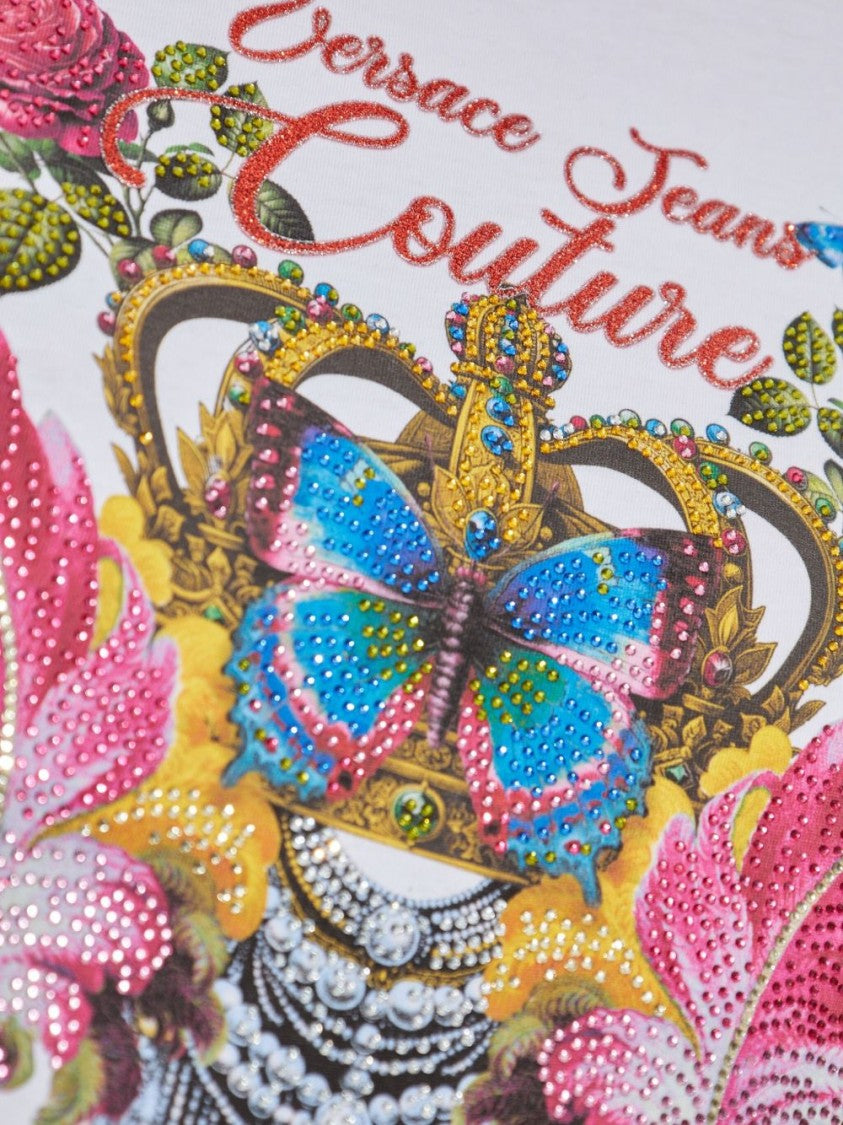 Versace Jeans Couture Short-Sleeve T-Shirt With Graphic Design