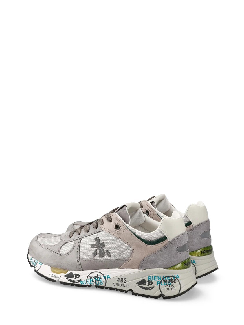 Premiata Low-Profile Sneakers With Artistic Graphic Elements