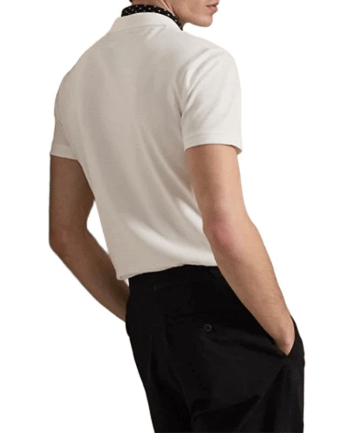 Polo Ralph Lauren Fitted White Polo With Johnny Collar