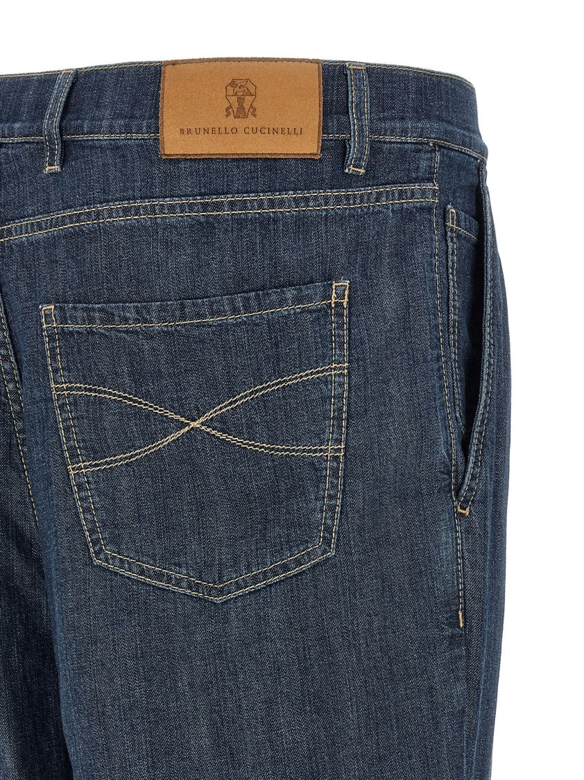 Brunello Cucinelli Blue Denim Chinos