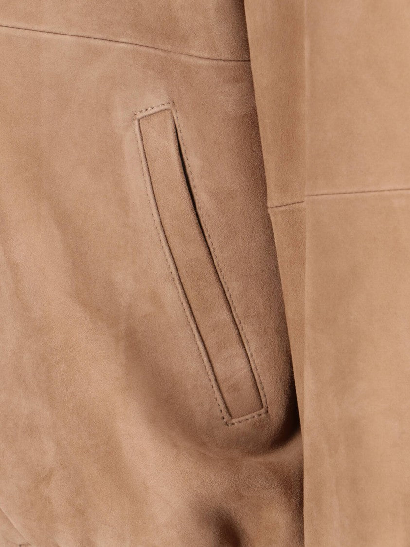 Tonywack Structured Beige Jacket With High Collar