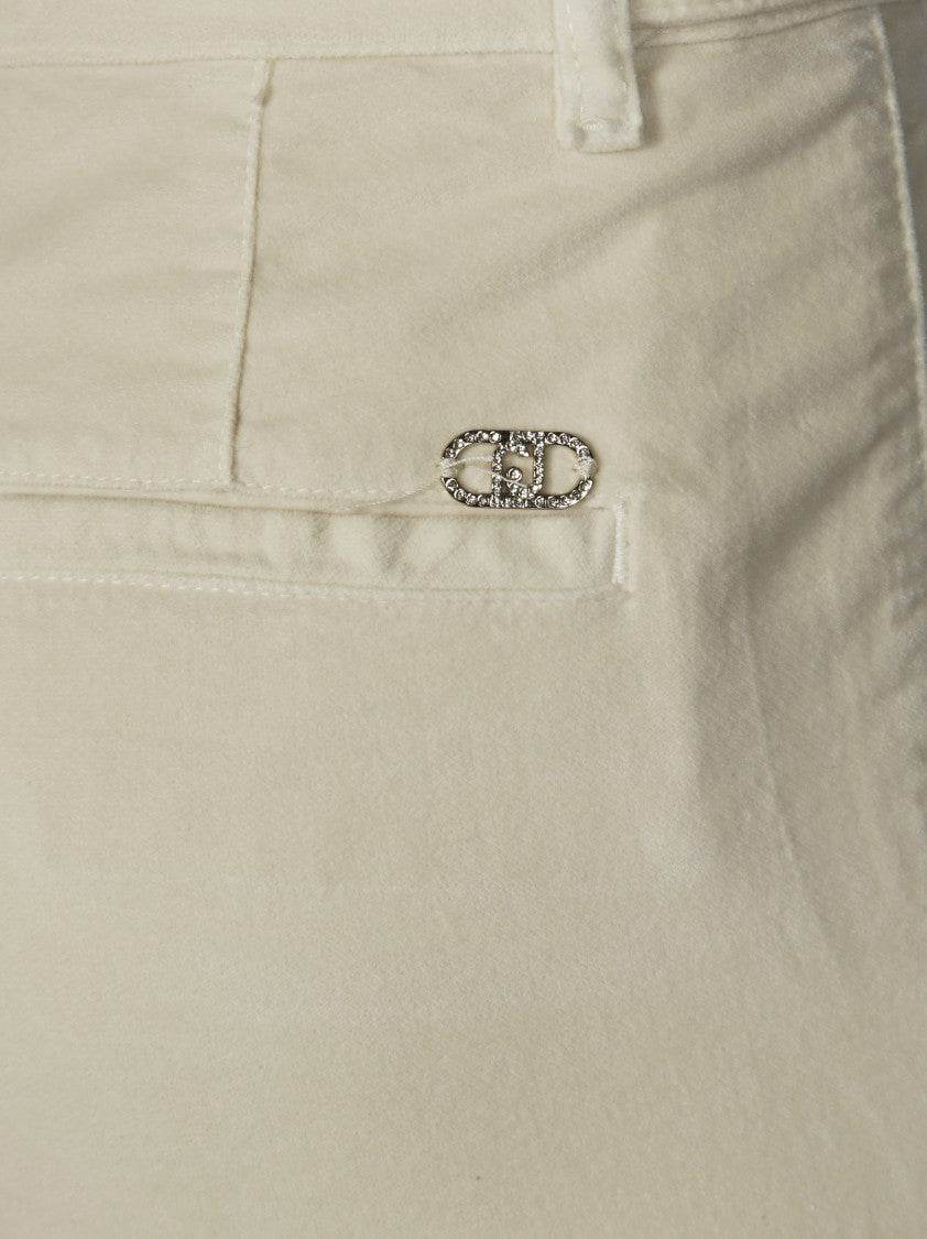 Liu Jo Smooth Velvet Straight-Leg Pants