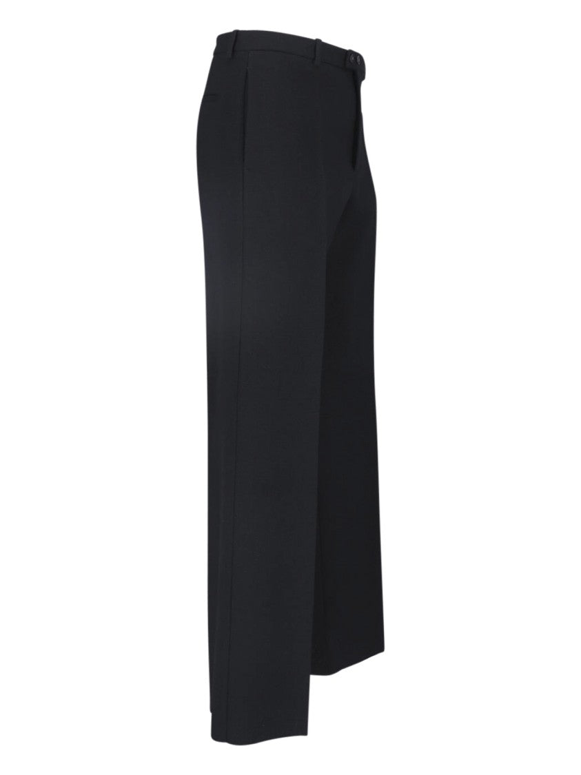 Jil Sander Tailored Virgin Wool Trousers With Zip And Button Closure