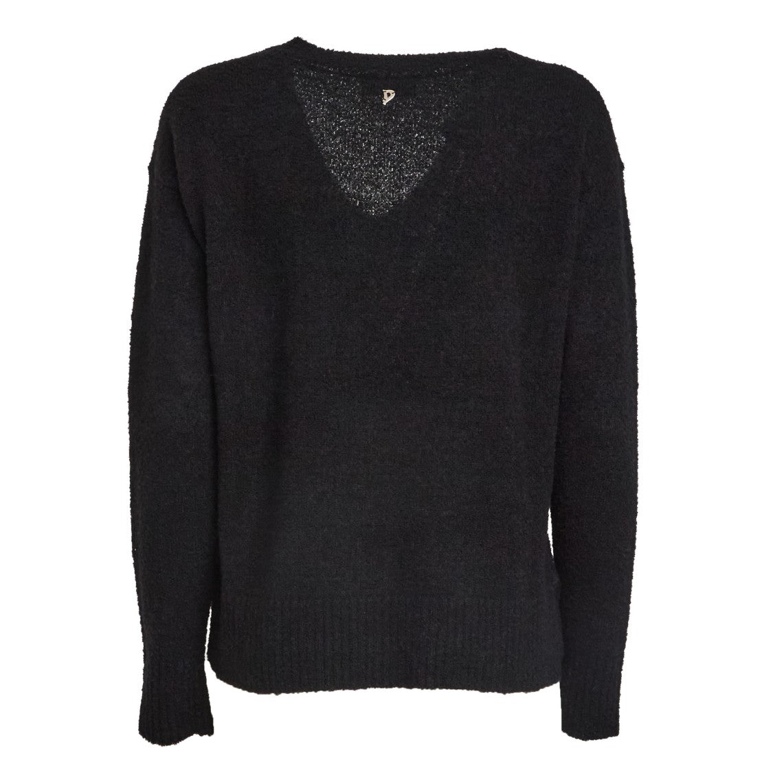 Dondup Bouclé Knit Sweater With Ribbed Detailing