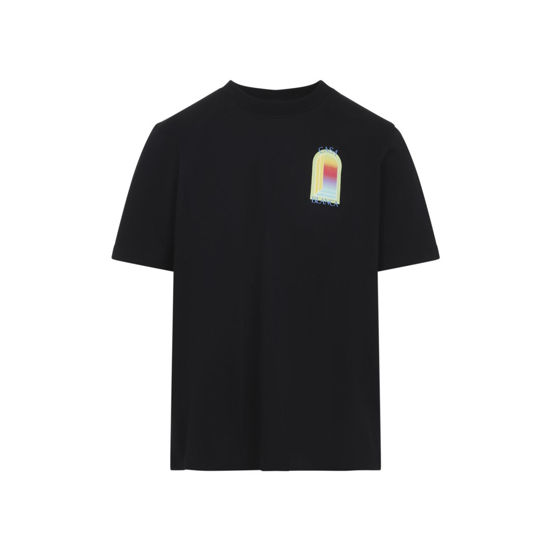 Casablanca Larche Black Cotton T-Shirt
