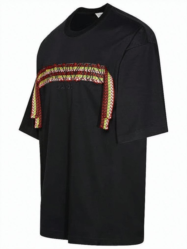 Lanvin Graphic Design Black Short-Sleeved T-Shirt By Lanvin
