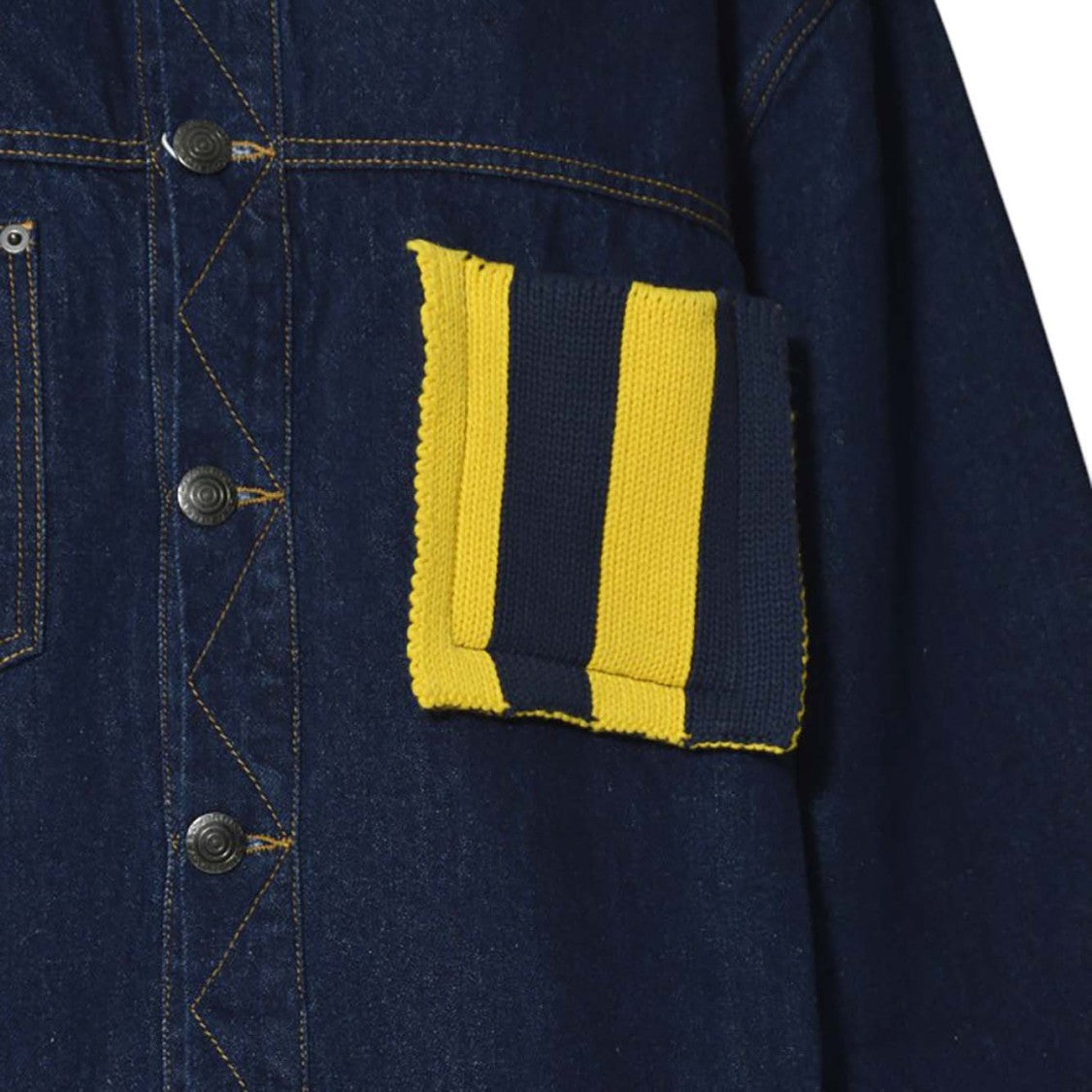 Charles Jeffrey Loverboy Cargo Jacket In Blue Denim