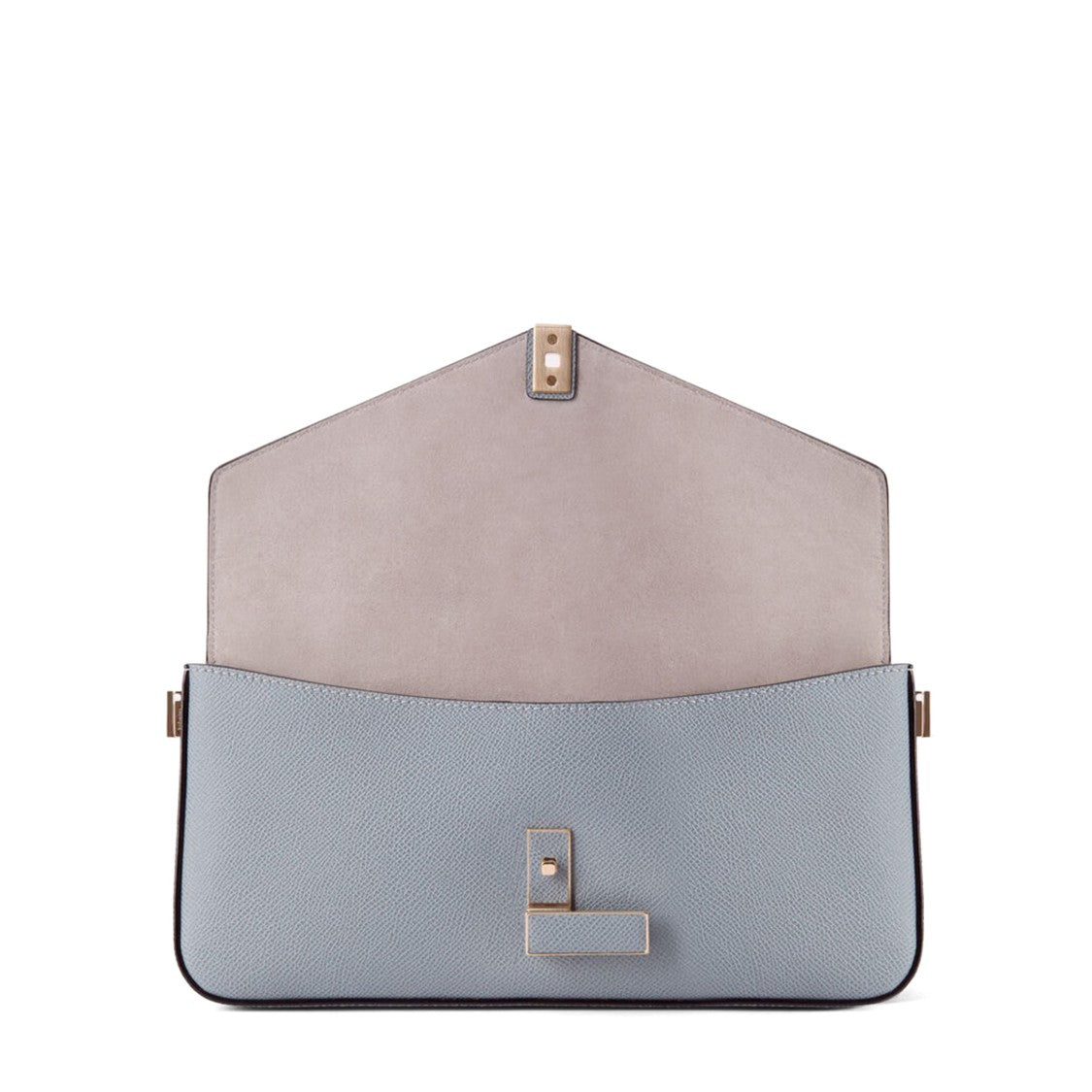 Valextra Blue Calf Leather Iside Shoulder Bag