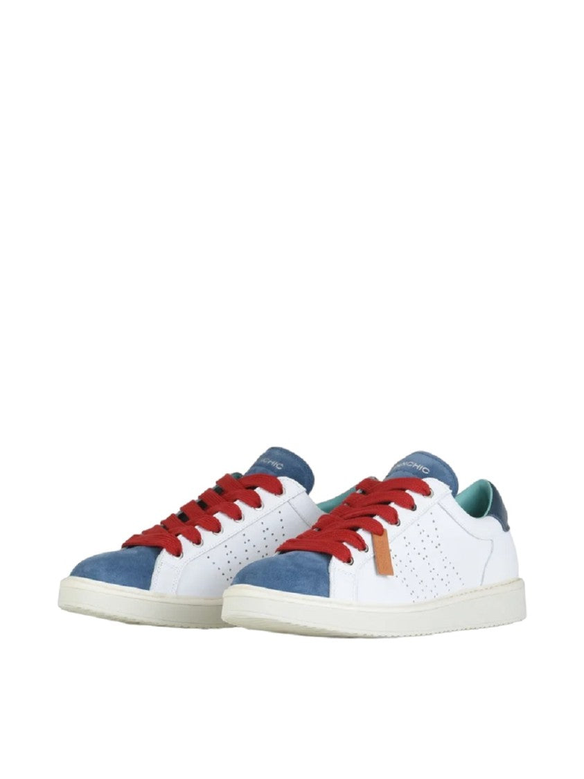 Panchic White Nappa Leather Lace-Up Shoes